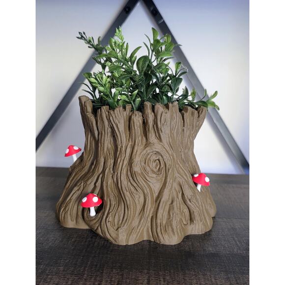 Dragon Snuggle Stump Planter with Removable Baby Dragon - Picture 6 of 8